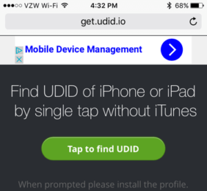 find your udid